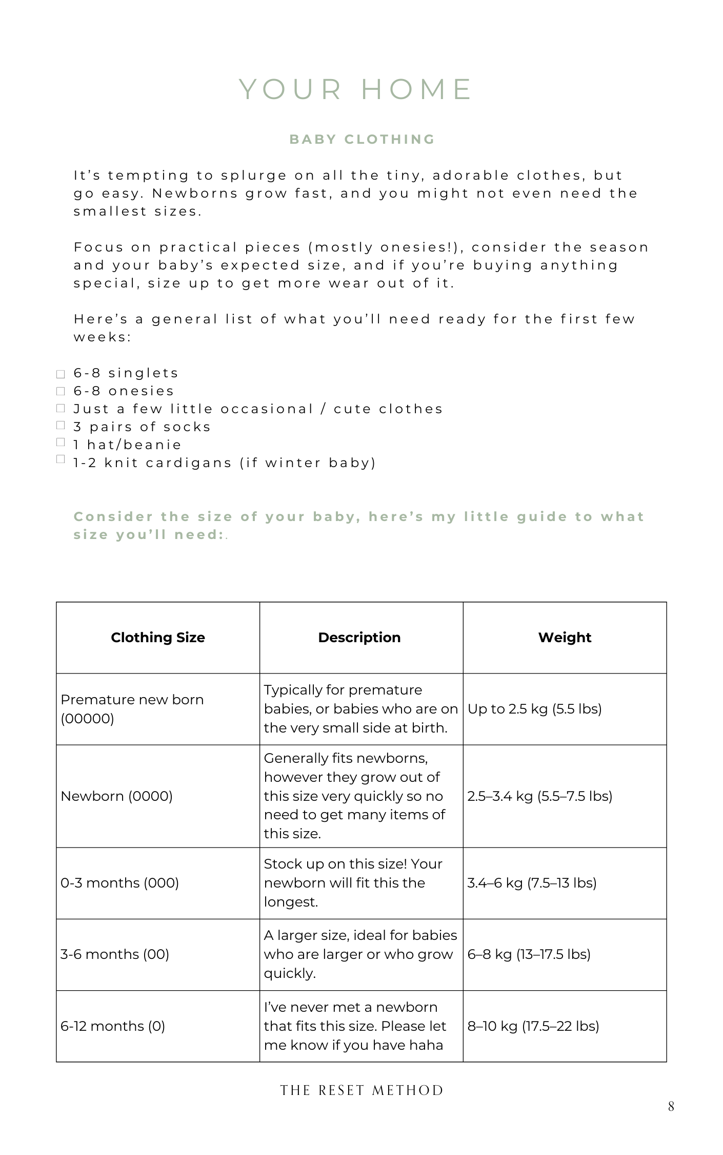 The Newborn Baby Bible: Digital Guide (Instant Download)