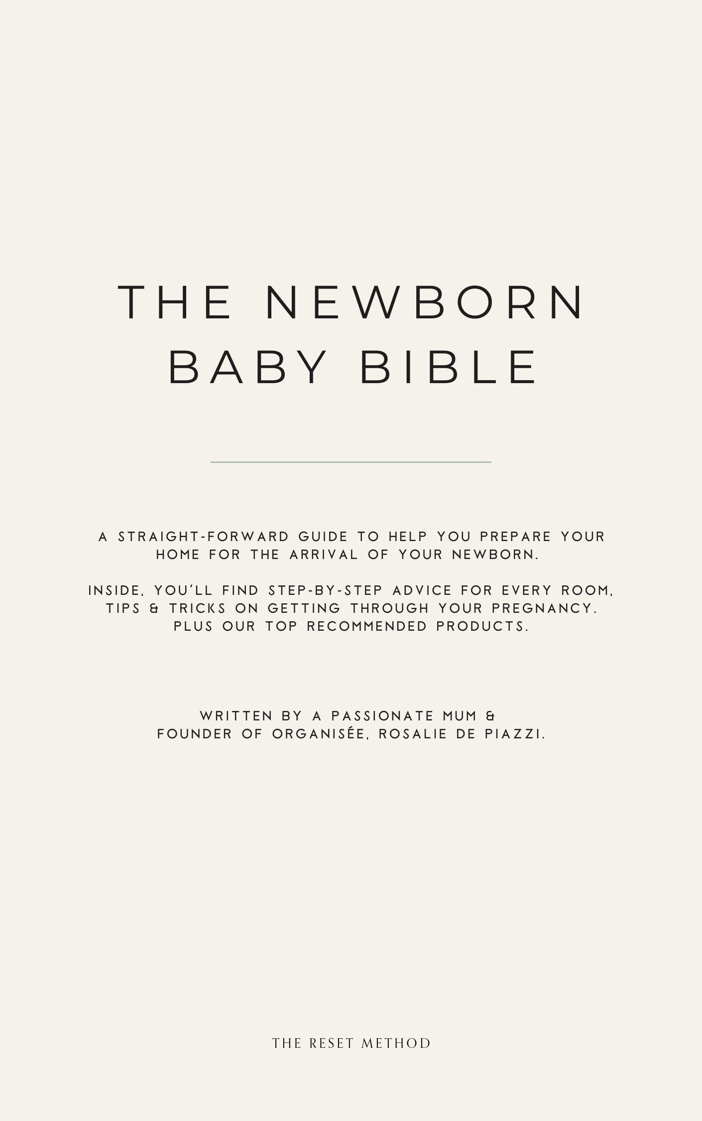 The Newborn Baby Bible: Digital Guide (Instant Download)